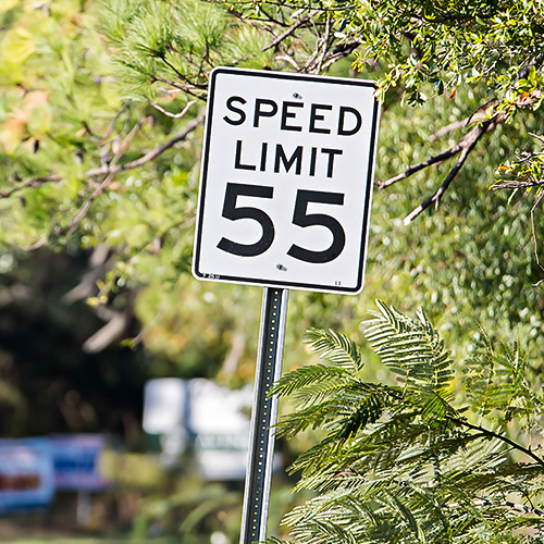 Speed limit sign