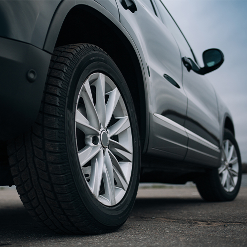 Tires on a vehicle