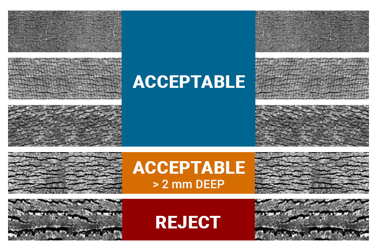 Dry Rot Tire Sidewall Cracking Chart